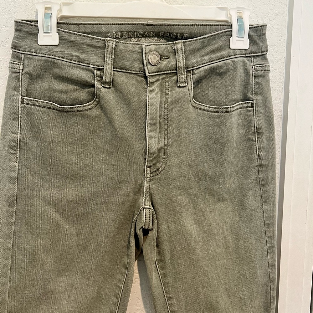 American Eagle Jeggings Size 4, Green